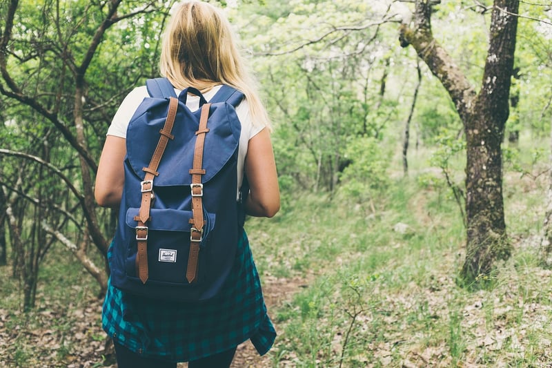 Woman hiking